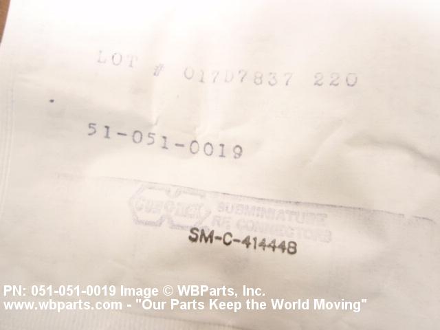 Part Number 051-051-0019