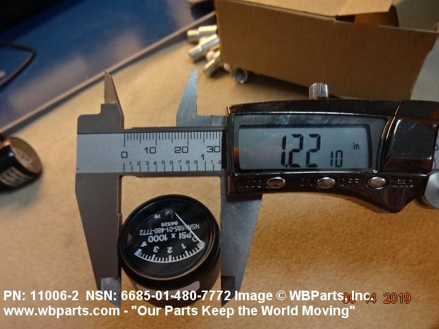 6685-01-480-7772 - DIAL INDICATING PRESSURE GAGE, 110062, 11006-2, 1218 ...