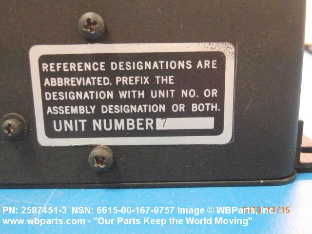 6615-00-167-9757 - DISPLACEMENT GYROSCOPE, CN-998B/ASN-43