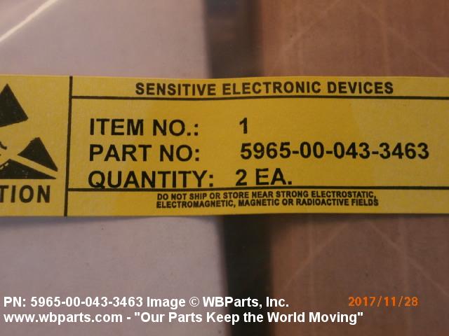 5965-00-043-3463 - HANDSET, H-189/GR, H189GR, H-250/U | WBParts