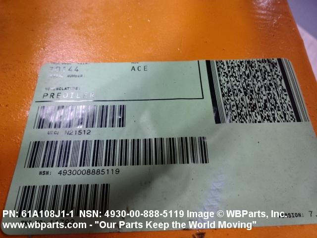 4930 00 8 5119 Preoiler 61a108j11 61a108j1 1 00 8 5119 Wbparts