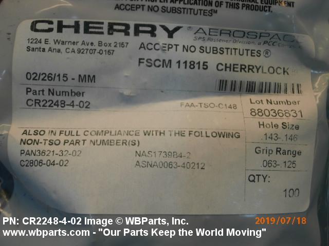 Part Number CR2248-4-02