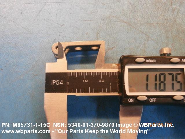 5340-01-335-6698 - STRAP HINGE LEAF, M85731/1-16, M85731116, MIL-F