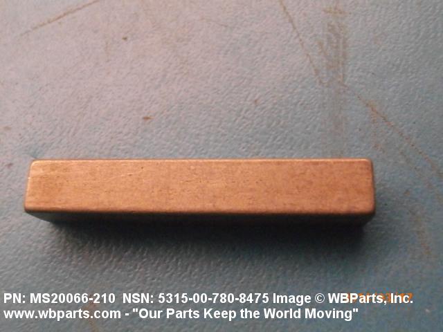 5315-00-780-8475 - MACHINE KEY, MS20066210, MS20066-210, 537500200150 | WBParts