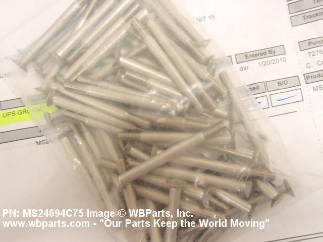 Part Number MS24694C75