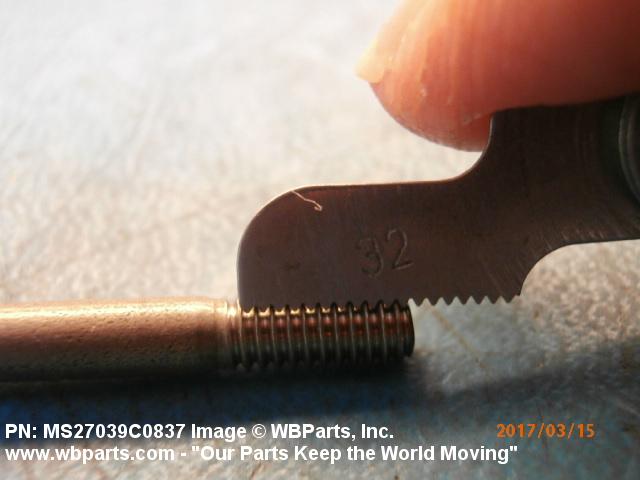 Part Number MS27039C0837