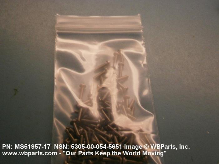 5305-00-054-5651 - MACHINE SCREW, MS3523317, MS35233-17, MS5159717 ...