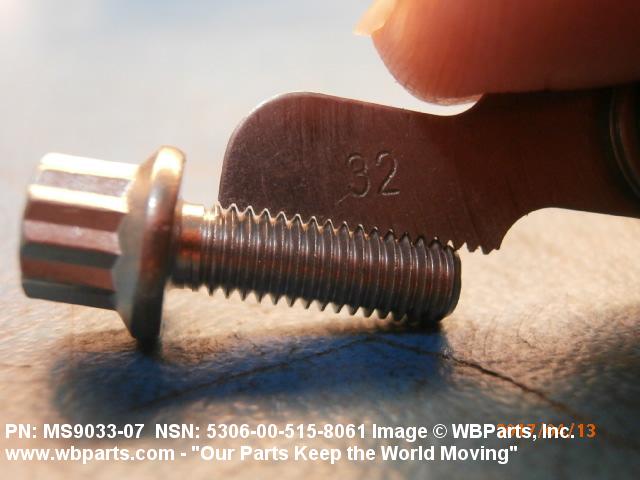 5306-00-515-8061 - MACHINE BOLT | WBParts