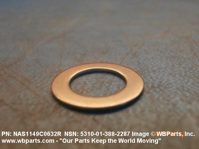 5310-01-388-2287 - FLAT WASHER, AN960C616L, NAS1149C0632R, NAS1149C632R ...