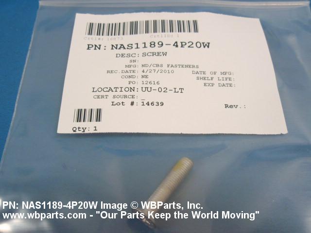 Part Number NAS1189-4P20W