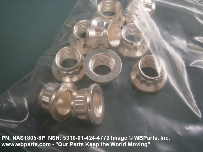 5310-01-424-4772 - DOUBLE HEXAGON EXTENDED WASHER SELF-LOCKING NUT