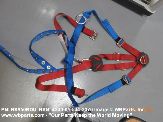 4240-01-544-3376 - INDUSTRIAL SAFETY HARNESS, AA59867, A-A-59867 , NS950BDU