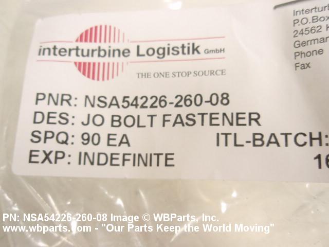 Part Number NSA54226-260-08