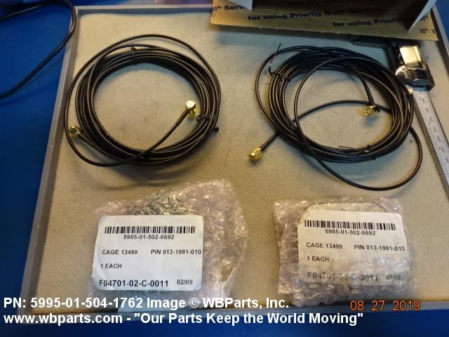 5995-01-504-1762 - RADIO FREQUENCY CABLE ASSEMBLY, 10084783