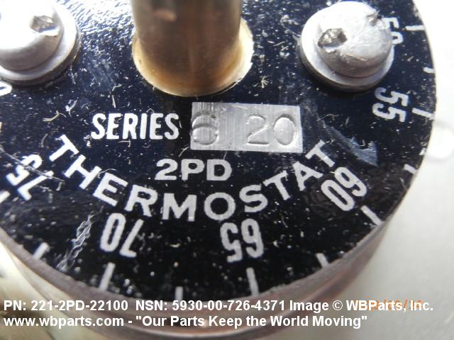 5930-00-726-4371 - THERMOSTATIC SWITCH, TS1617, TS-1617, 221 | WBParts