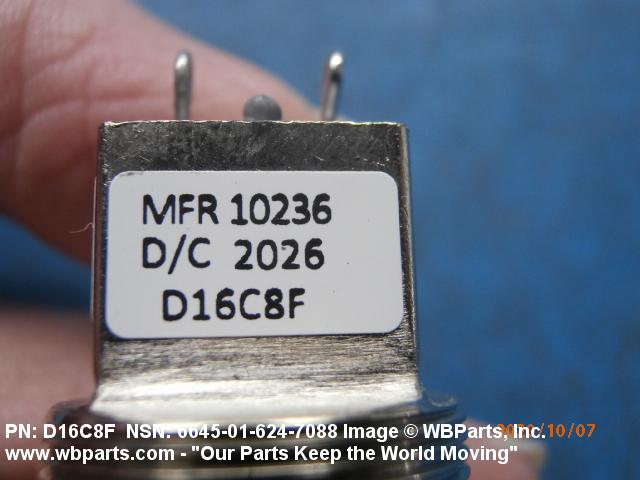 6645-01-624-7088 - TIME TOTALIZING METER, D16C8F , 01-624-7088