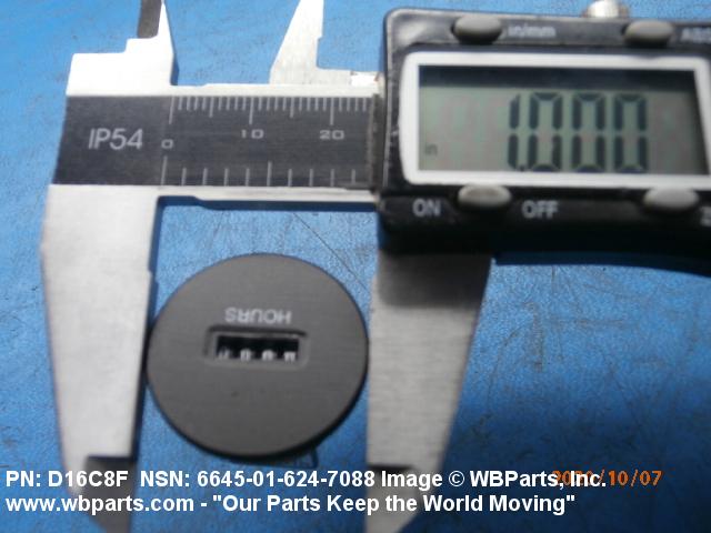 6645-01-624-7088 - TIME TOTALIZING METER, D16C8F , 01-624-7088