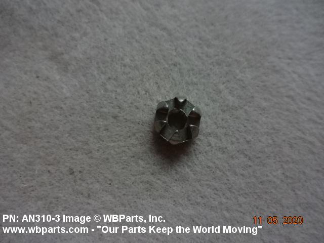 5310-00-167-1284 - HEXAGON CASTELLATED PLAIN NUT, AN3103, AN310-3 ...