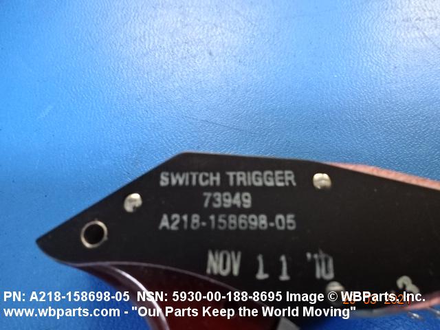 5930-00-188-8695 - TRIGGER SWITCH, A21815869805, A218-158698-05