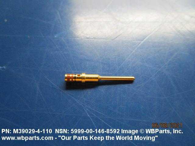AMPHENOL CONNECTOR CONTACT (10 PC LOT)PART # M39029/4-110 NSN:  5999-00-146-8592