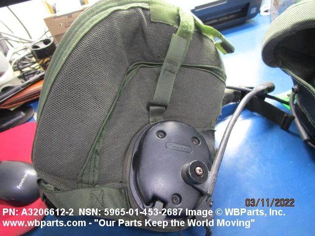 5965-01-453-2687 - HEADSET-MICROPHONE, A32066122, A3206612-2