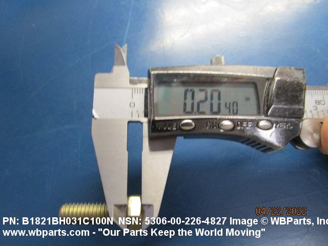 5306-00-226-4827 - MACHINE BOLT, MS3530534, MS35305-34, MS9072834