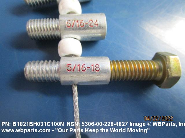 5306-00-226-4827 - MACHINE BOLT, MS3530534, MS35305-34, MS9072834