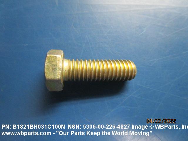 5306-00-226-4827 - MACHINE BOLT, MS3530534, MS35305-34, MS9072834