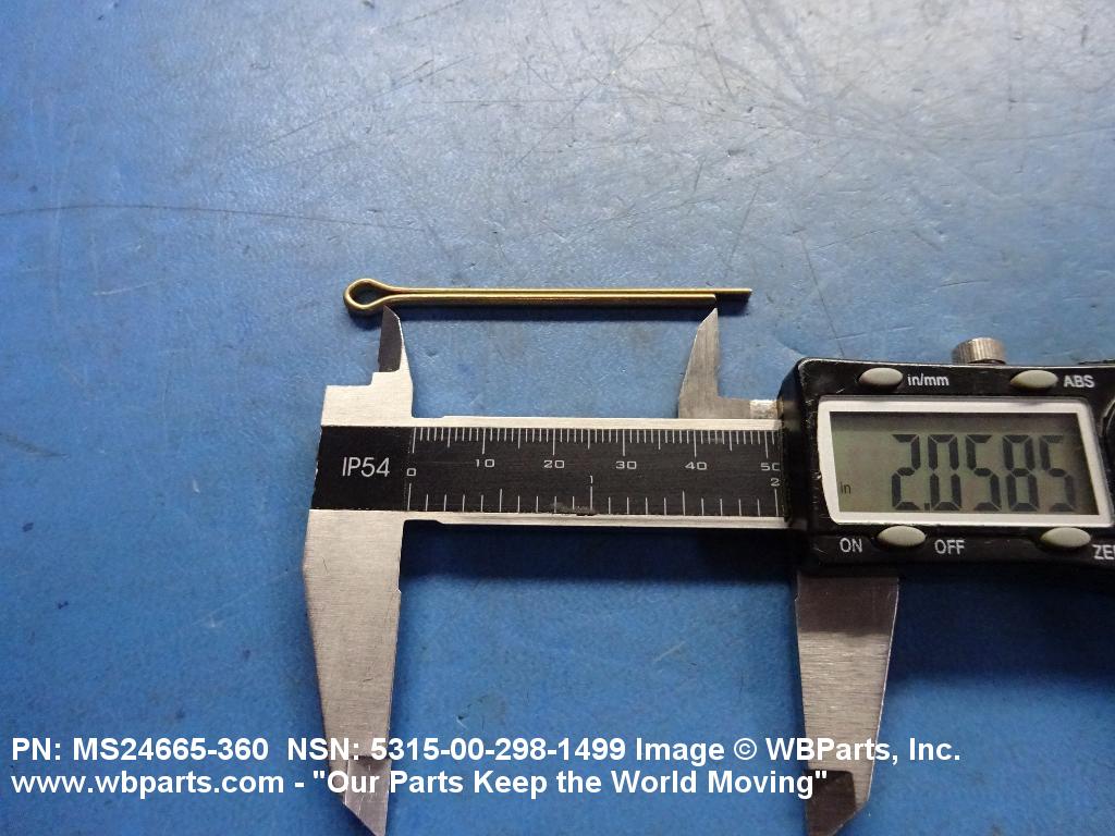 5315 00 298 1499 Cotter Pin Ms24665360 Ms24665 360 An38048 Wbparts 