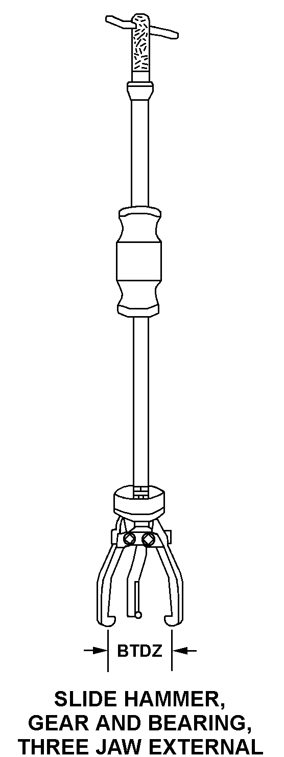 5120-01-186-1044 - MECHANICAL PULLER, GGG-P-781 TY3CL2STA